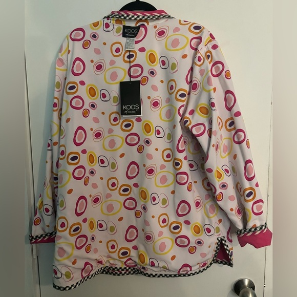 NWT‎ Koos of Course! Womens Reversible Linen Rayon Spandex Silk Pink Jacket Sz L - Picture 13 of 15